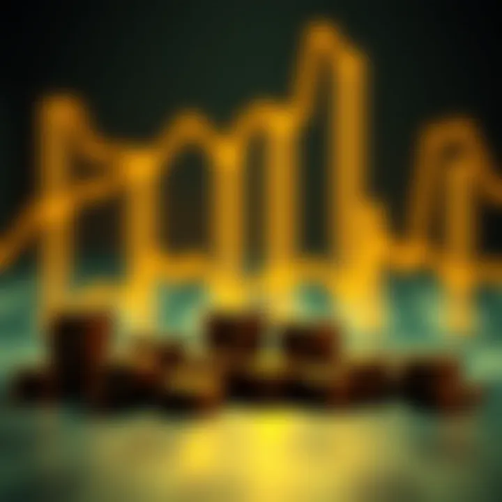 An abstract representation of financial growth