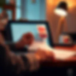 A person reviewing their credit report on a laptop