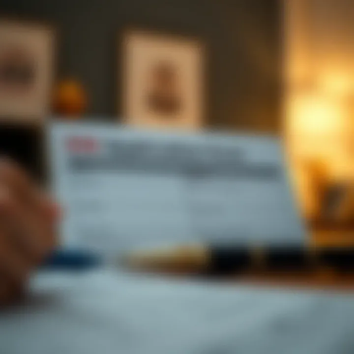Visual representation of the application form for an EIN