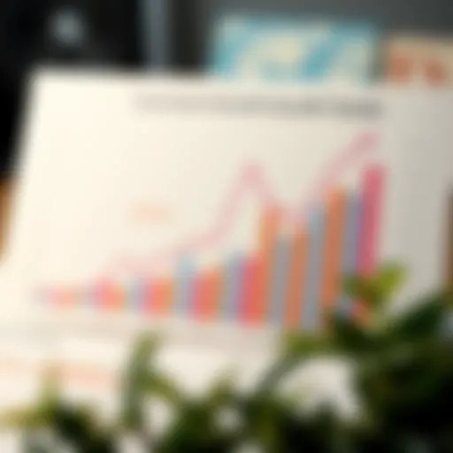 Graph illustrating economic growth trends