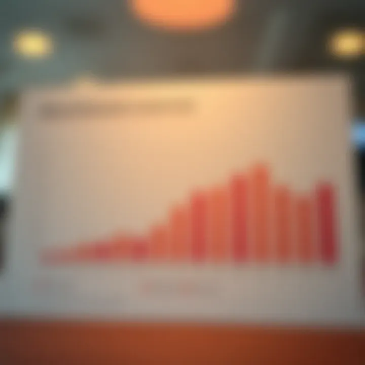 Chart showcasing inflation rates over the past year