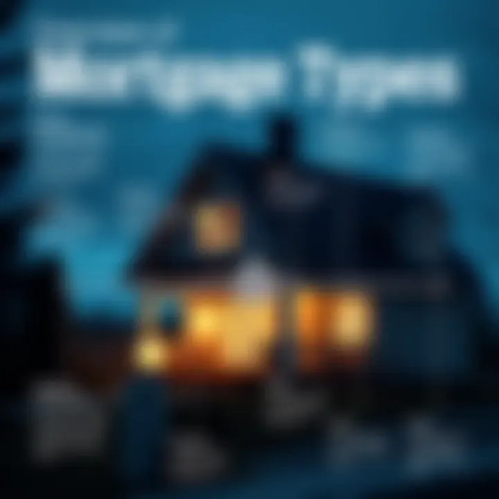 Infographic summarizing mortgage types