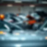 Diverse Conditions of Salvage Vehicles Overview of salvage cars in various conditions