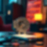 Automated Savings Mechanism Visual representation of automated savings through app transactions