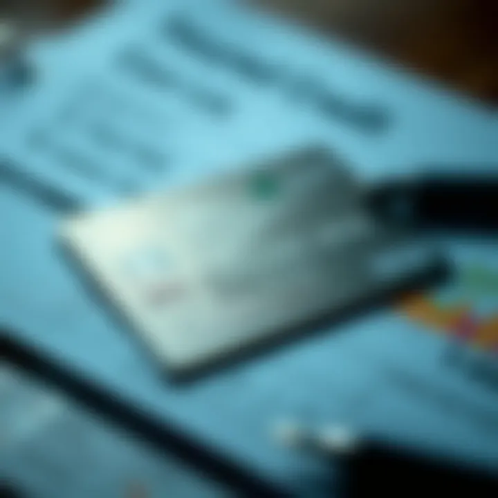 Secured Credit Card Overview A secured credit card resting on a financial document