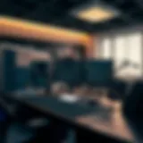 High-performance trading workstation showcasing advanced components