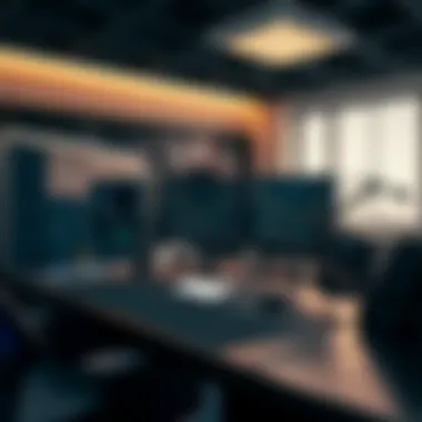 Advanced Trading Workstation High-performance trading workstation showcasing advanced components