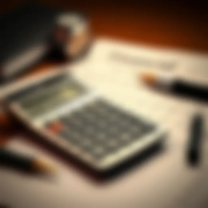 Essential Tools for Accurate Bookkeeping A calculator and financial documents symbolizing calculations in bookkeeping