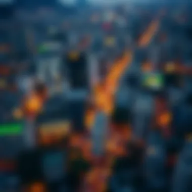 Aerial view of a bustling Brazilian city showcasing economic activity