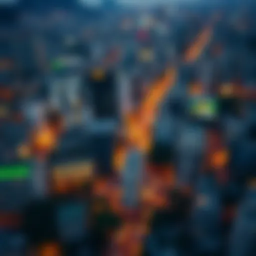 Economic Activity in Brazilian Cities Aerial view of a bustling Brazilian city showcasing economic activity