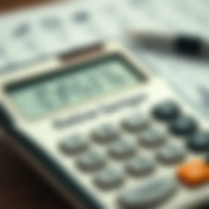 A calculator displaying retirement savings