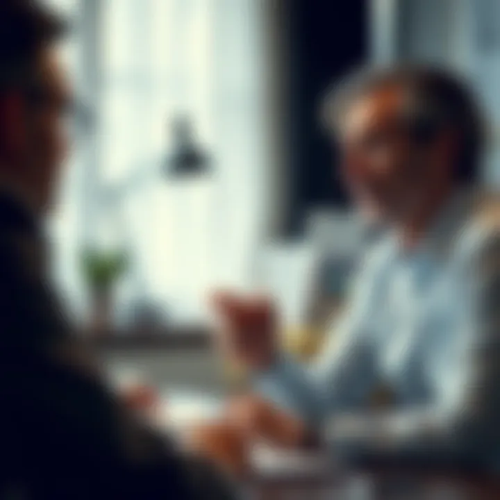 Consultation with a Financial Advisor A frustrated borrower speaking with an advisor