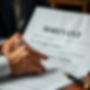 Reviewing Your Mortgage Contract A close-up of a contract being reviewed