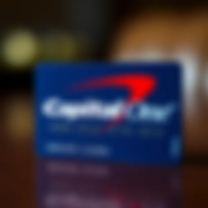 Capital One Logo with Secured Credit Card Visual representation of the Capital One logo with a secured credit card.