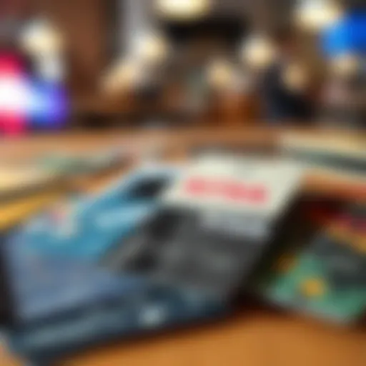 Diverse types of financial cards