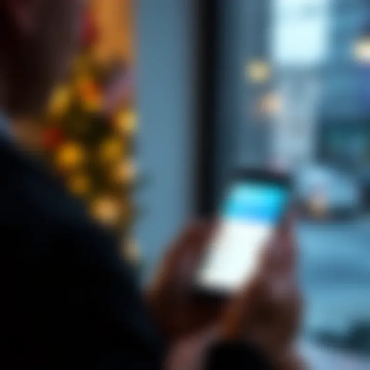 User Experience in Chase Online Banking User engaging with Chase Online Banking on a mobile device