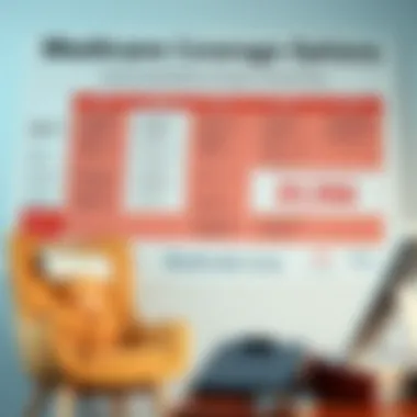 Detailed chart illustrating Medicare coverage options