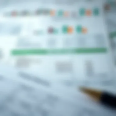 Excel spreadsheet showcasing essential balance sheet components