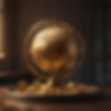 A globe representing global economic indicators impacting gold