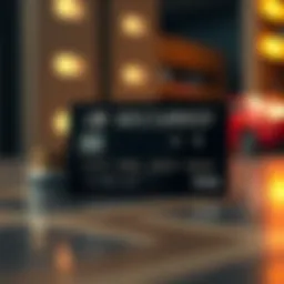 Visual representation of secured credit card mechanics