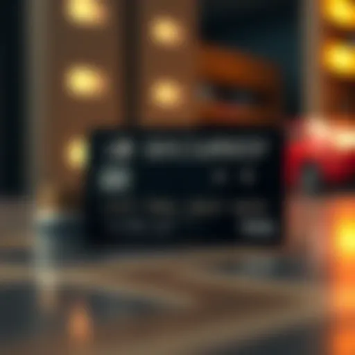 Visual representation of secured credit card mechanics