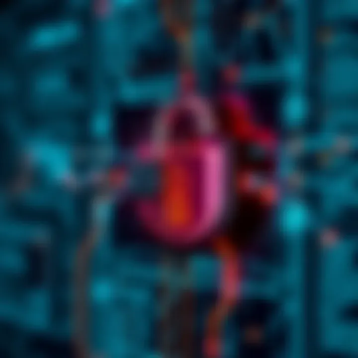 Strengthening Digital Security Digital lock symbolizing enhanced security