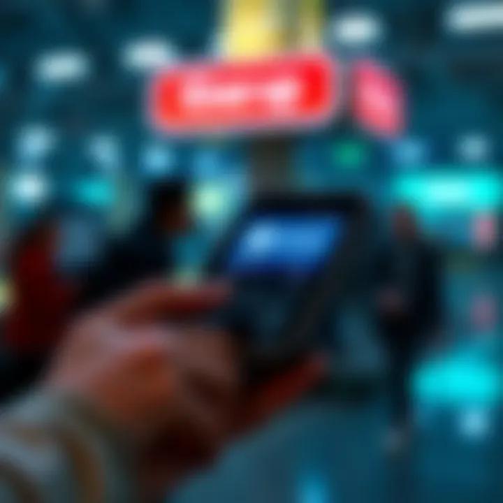 Illustration depicting EMV contactless payment technology