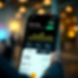 A detailed analysis of the Earnin app's interface showcasing its key features.