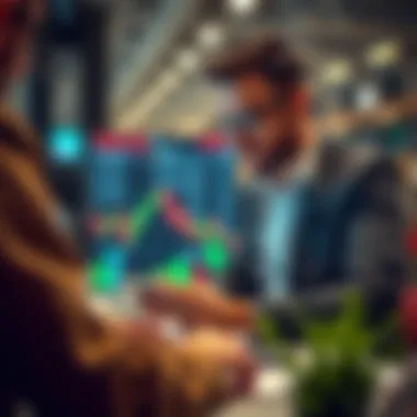 Investor analyzing stock trends