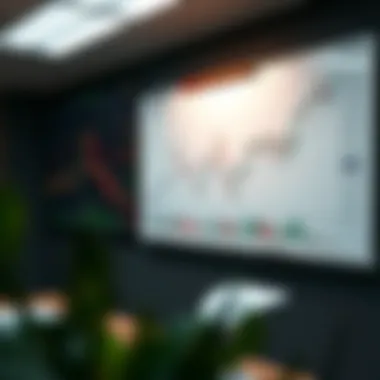 Visualizing Trading Strategies A chart depicting trading strategies on a whiteboard