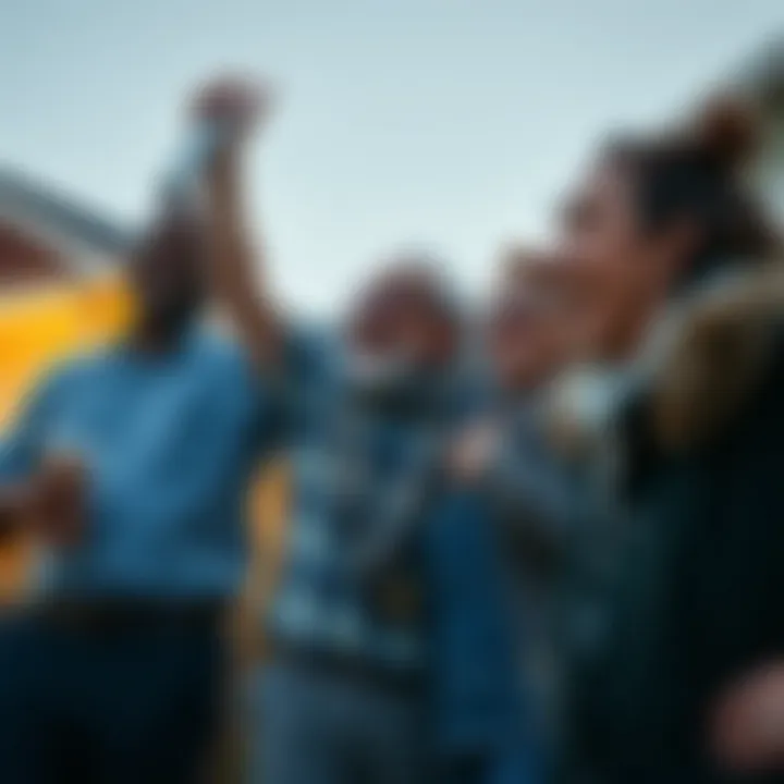 Homeowners celebrating successful mortgage acquisition