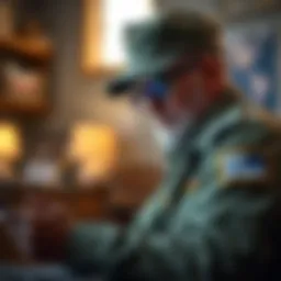 Veteran reviewing mortgage options