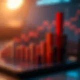 Bar graph showcasing sales data comparison