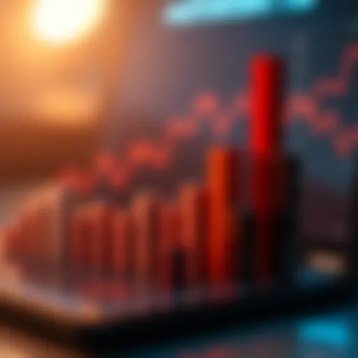 Bar graph showcasing sales data comparison