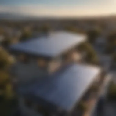 Solar panels installed on a residential rooftop