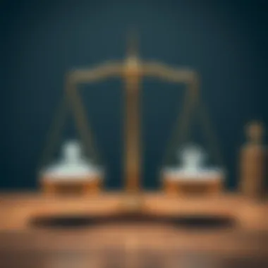 A scale balancing pros and cons reflecting informed decision-making