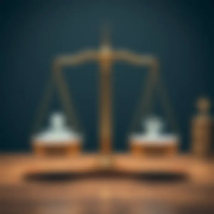 A scale balancing pros and cons reflecting informed decision-making