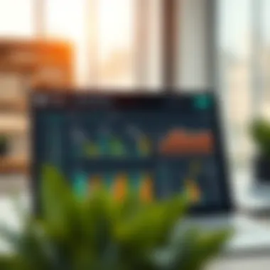 A digital dashboard displaying categorized business expenses