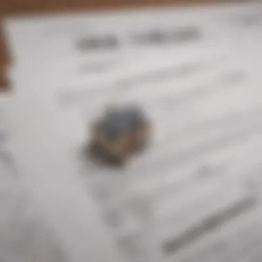 Understanding Property Liens Through Documentation A close-up view of property documents with highlighted lien information