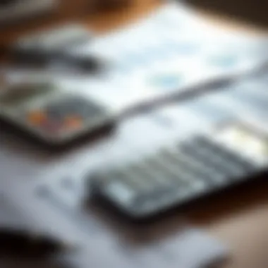 Strategic Financial Planning for Entrepreneurs A close-up of financial documents and a calculator on a desk