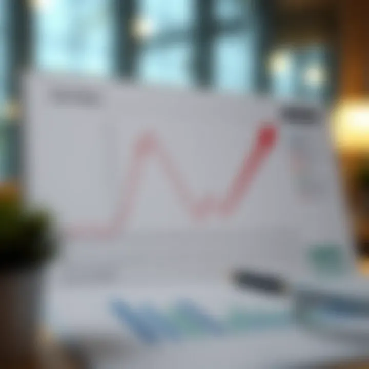 An annotated line plot highlighting key data points and trends.