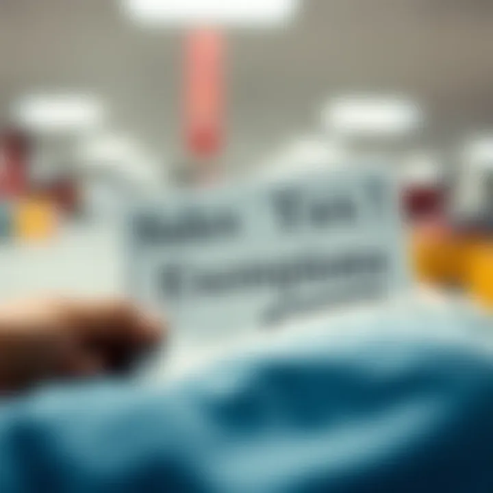 Legal framework surrounding sales tax exemptions