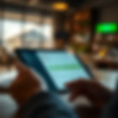 Visual representation of budget tracking features