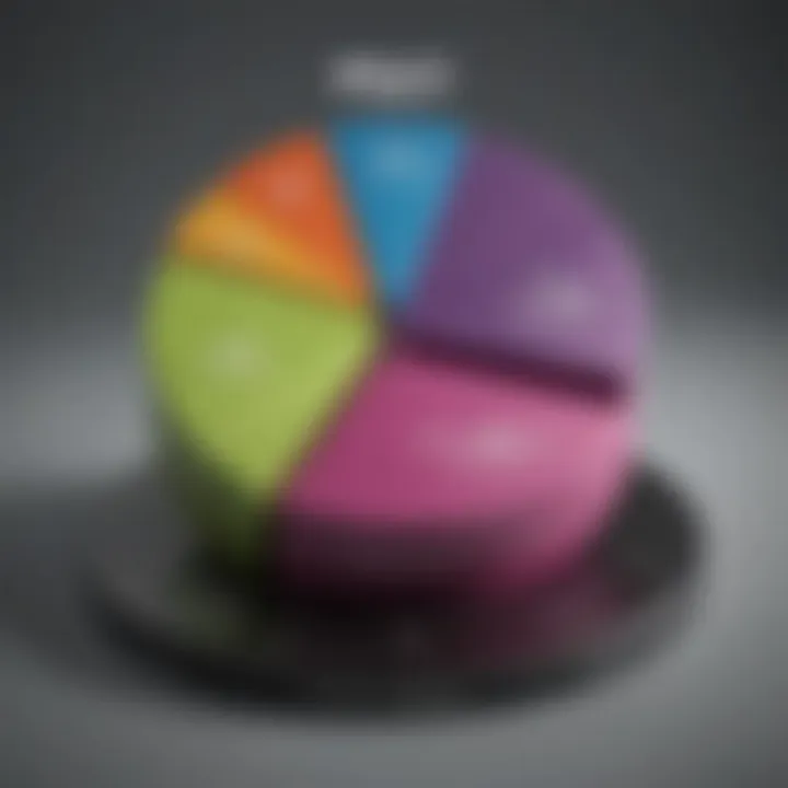 Pie chart illustrating the allocation of financial resources