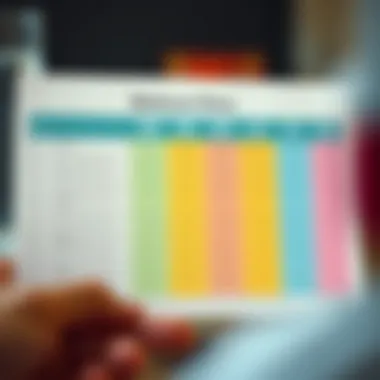 Chart showing different Medicare plans and their benefits