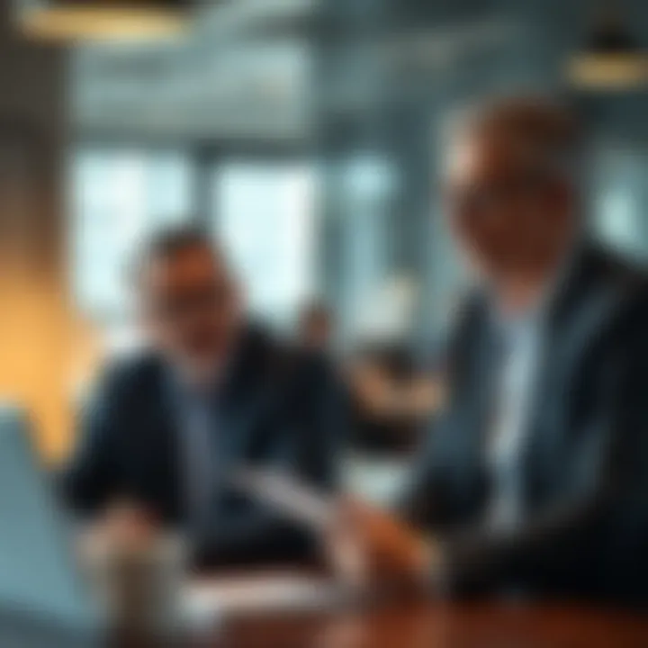 Credit Management Strategies A financial planner discussing credit management with a client
