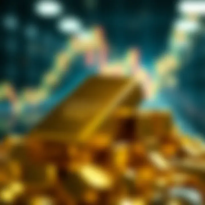 Investment Value in Gold Golden bars representing investment value