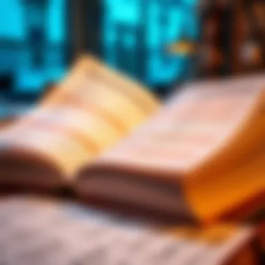 An open public records book showcasing property transactions