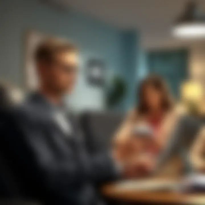 Illustration depicting the evaluation process of insurance policies