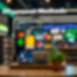 Visual representation of various payment methods linked to bank accounts